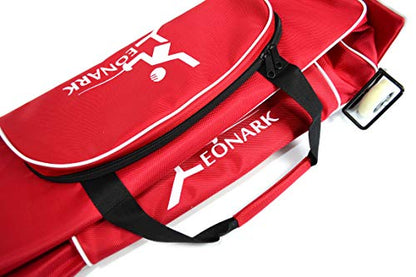 LEONARK Fencing Draw-bar Wheel Bag for Epee Saber and Foil - Hema Sword Bag Trolley Case for Fencing Suit and Mask - color: Wheeled Red
