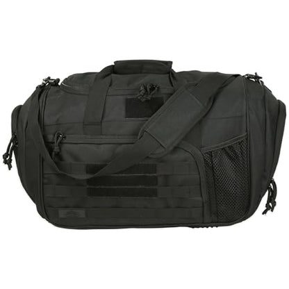APRlLBAY 43L Large Capacity Military Duffel Bag - Tactical Gym Bag/Weekender for Men & Women (Jet Black) - color: Black