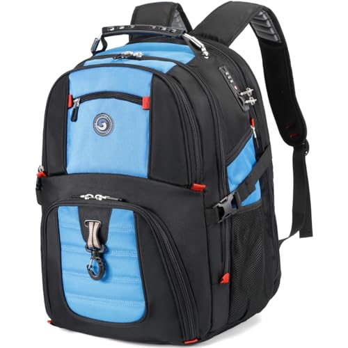 SHRRADOO Large Travel Laptop Backpack for Women, Work College Backpacks - color: Blue