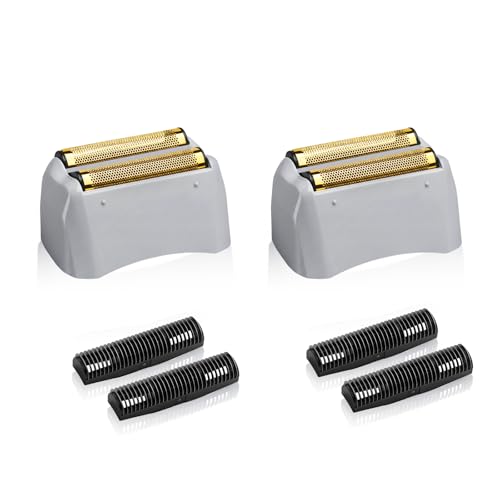 Shaver Replacement Pro Foil & Cutter,Compatible with Andis TS-1 Shaver Head - color: Golden 2 Pack