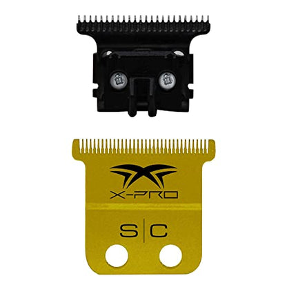 StyleCraft Replacement Hair Trimmer Blade Cutter Set Professional Grade - color: X-pro Precision Gold Titanium - the One Precision Black Diamond