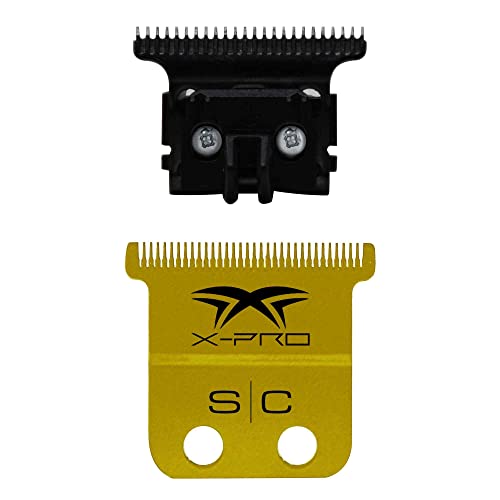 StyleCraft Replacement Hair Trimmer Blade Cutter Set Professional Grade - color: X-pro Precision Gold Titanium - the One Precision Black Diamond