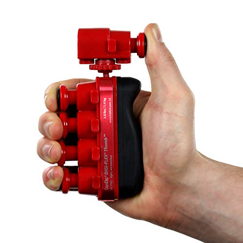 CanDo 10-3762 Digi-Flex Thumb, Light, Red - color: Red: Light