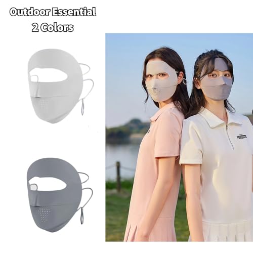 UPF 50+ Reusable Cloth Mask, UV Guard Face Cover, Korean Slim Fit - color: Dark Grey