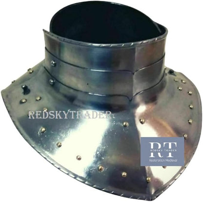 Medieval Knight Gorget Armor for LARP, SCA Reenactment, Cosplay Silver