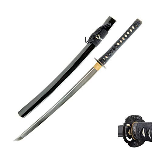Hand Forged 1045 Carbon Steel Bamboo Leaf Katana Full Tang Sword