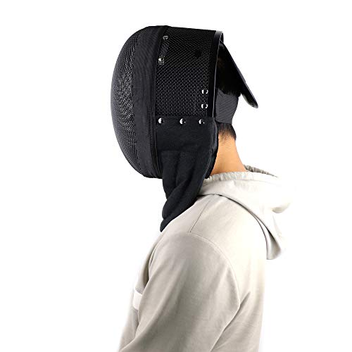 LEONARK Armoury Hema Helmet- Fencing Coach Mask - CE 350N Certified National Grade Masque - Fencing Protective Gear with Storage Bag - color: Detachable, size: Large