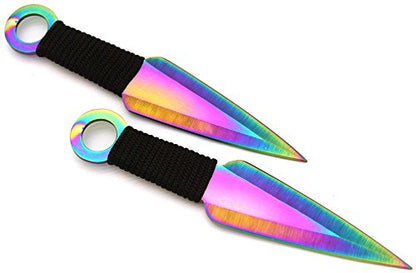 Snake Eye Full Tang Tactical Blade Katana/Ninja Sword/Machete/Throwing Knife, 27-Inch. - color: Rainbow