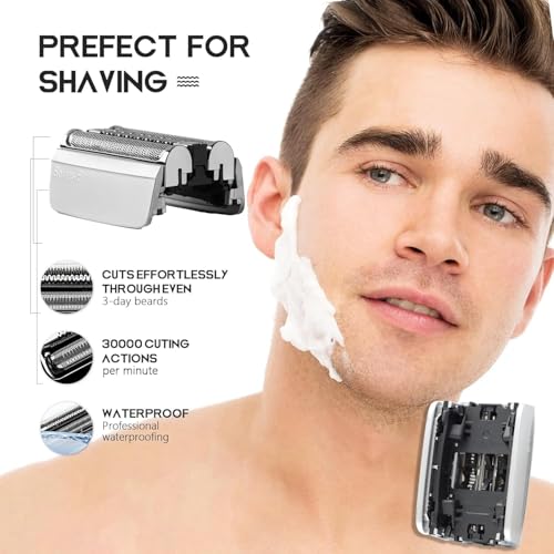 83M Series 8 Replacement Head Compatible with Braun S8 - color: silver
