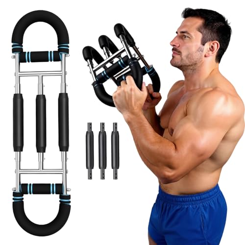 BestYiJo Twister Arm Trainer - Adjustable Resistance (83-132lbs) with Triple Spring System | Arm Exercise Equipment for Home Gym & Upper Body Workout | Chest & Forearm Strengthener