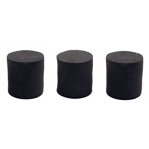 1.25" Cylinder Tip - Low Profile Staff Neoprene Safety Tip - 3 Units - color: Thrusting Tip - 1.25" Cylinder, size: 3 Units