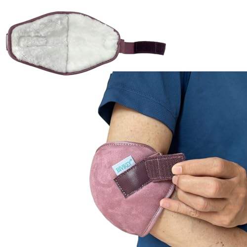 1 Pcs Plush Elbow Pressure Sores Protector Arm Pads |Suitable for Office Home Elderly Care and Medical Institutions |for People Weighing 70-130 Pounds Purple M - color: Purple, size: M 1 Pcs