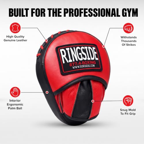 Ringside Mini Boxing Punch Mitts - Leather Precision Focus Pads