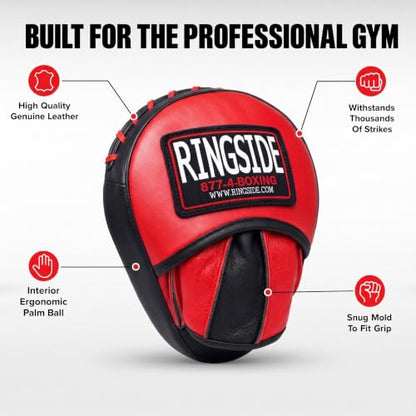 Ringside Mini Boxing Punch Mitts - Leather Precision Focus Pads