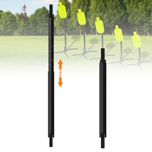 Highwild 2x4 Target Hanger | Target Stand Base | Adjustable Height Steel Post | AR500 Steel Gong Targets Conversion Adapter - color: C- Adjustable Steel Post