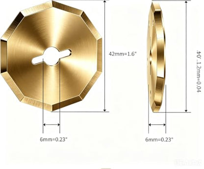 2PCS Titanium WA2300 Replacement Rotary Blades