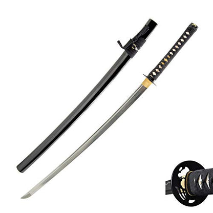 Hand Forged 1060 Carbon Steel Mokko Lobed Katana Full Tang Sword