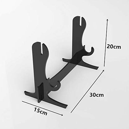 Sword Stand, Sword Hook, Acrylic Two-Tier Samurai Sword Stand, Desktop Sword Stand Display Stand, Supports All Swords