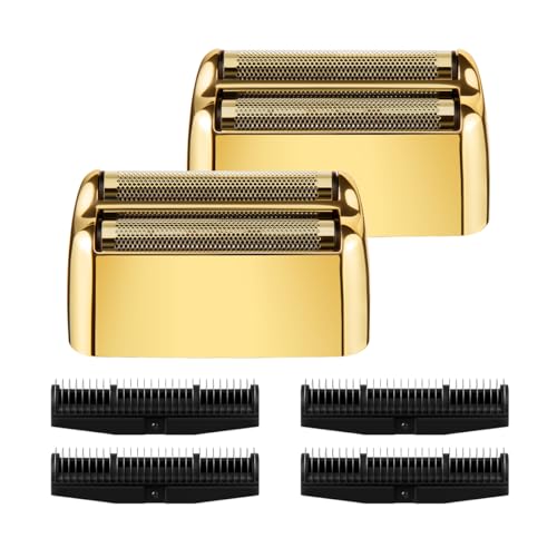 FXFS2 Foil Shaver Replacement Foil Compatible with Babyliss Foil Shaver FXFS2, Gold Color, 2Pack - color: Gold 2 Pack