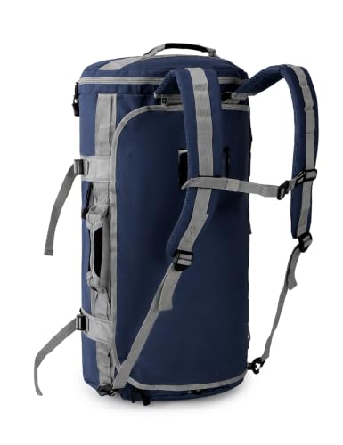 MIER Large Duffle Bag Backpack for Travel Camping Gym Sports, 45L/60L/90L - color: Navy Blue, size: 45L