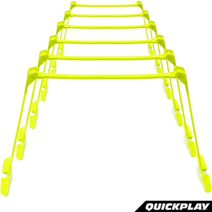 QUICKPLAY Adjustable Speed Hurdles Set of 6 - Agility & Soccer Training