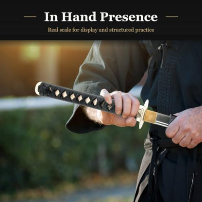Unsharpened Stainless Steel Wakizashi, Iaido Iaito Training Short Sword - color: Dragon-696