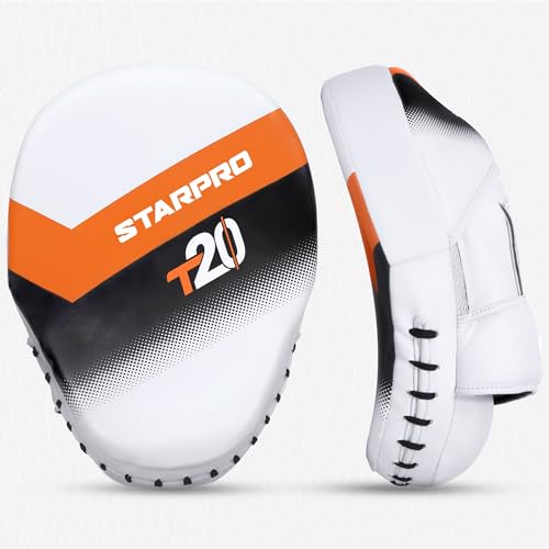 Starpro Boxing Pads – Ventilated Hook & Jab Training Mitts for Muay Thai Kickboxing MMA - color: Orange