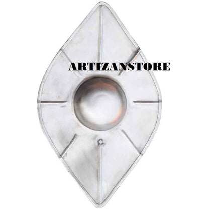 ARTIZANSTORE Medieval Talhoffer Sparring Buckler Shield Armor Steel Wooden Shield Mini Combat Buckler Shield Silver Knight Armor Knight Armor