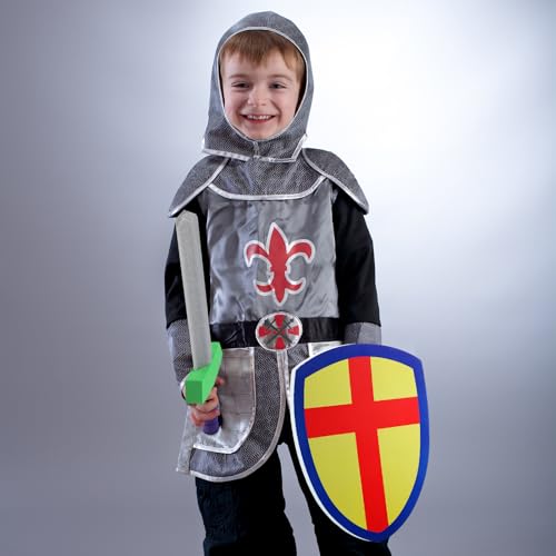 6 Set Foam Sword and Shield for Kids Medieval Knight Joust Set