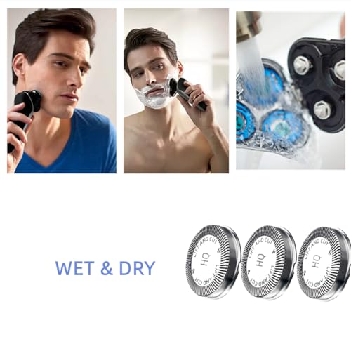 HQ56 Replacement Shaver Heads for HQ3 HQ4 HQ55 HQ56 HQ6 - color: 3 Pcs