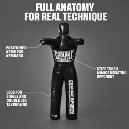 Combat Sports Legged Grappling Dummy – 35 to 140 lbs. Sizes - size: New, 50 lbs