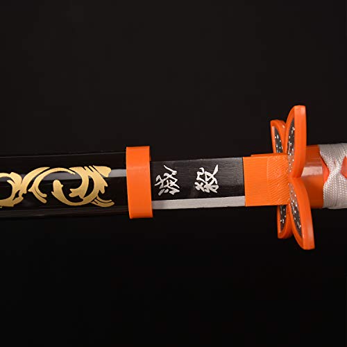 SV Anime Demon Sword Katana 41 Inch Decorative Collectible Gift Cosplay Sword,Various Styles Available - size: 41 in-Kochou Kanae black