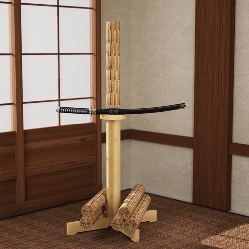 MR Wooden Kendo Tameshigiri Practice Stand 43” Rubberwood