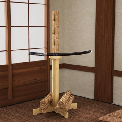 MR Wooden Kendo Tameshigiri Practice Stand 43” Rubberwood