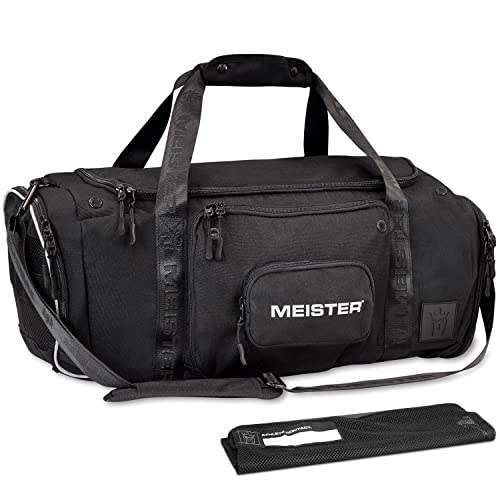 Meister Brawler Gym Bag for Fighters w/Zip-Out Wash Bag & Shoe Locker
