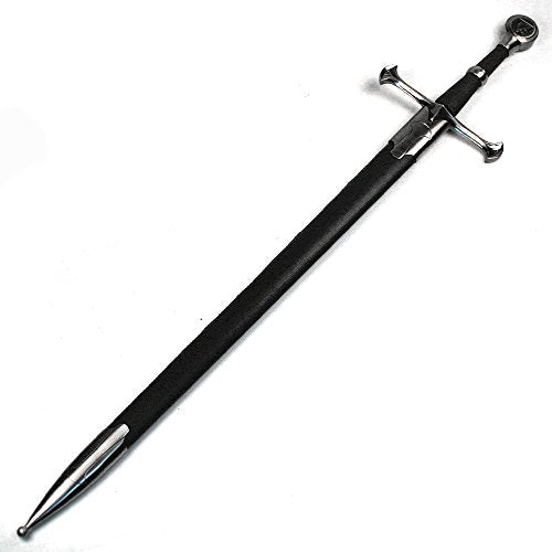 Ace Martial Arts Supply 36" Medieval Knight Arming Sword with Scabbard – Unsharpened Stainless Steel for Cosplay & Display - color: Lion