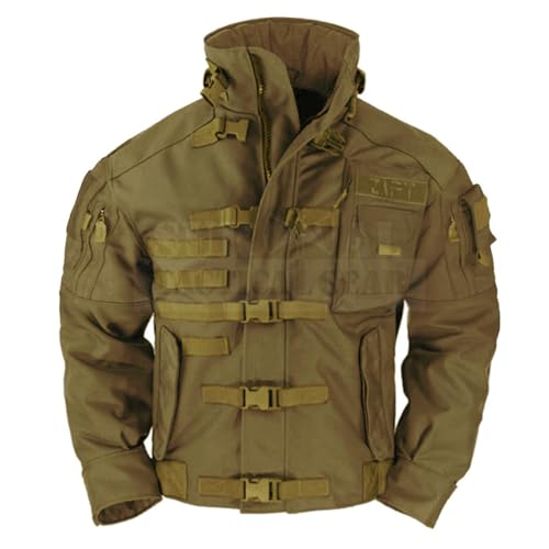 ZAPT 1000D CORDURA US Army Tactical Jacket Military Waterproof Windproof Hard Shell Jackets - color: Coyote Tan, size: Medium
