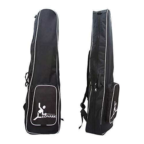 LEONARK Fencing Draw-bar Wheel Bag for Epee Saber and Foil - Hema Sword Bag Trolley Case for Fencing Suit and Mask - color: Black A