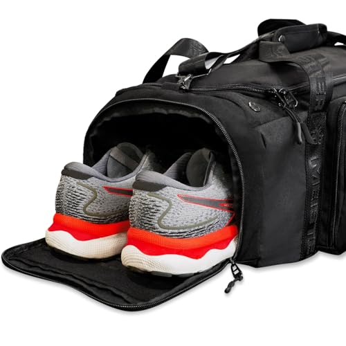 Meister Brawler Gym Bag for Fighters w/Zip-Out Wash Bag & Shoe Locker