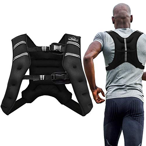 "Aduro Sport Weighted Vest Workout Equipment, 4lbs/6lbs/12lbs/20lbs/25lbs/30lbs Body Weight Vest for Men, Women, Kids" - style: 16 Pounds (7.26 KG)