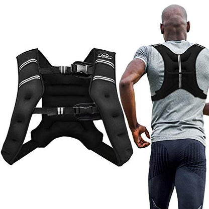 "Aduro Sport Weighted Vest Workout Equipment, 4lbs/6lbs/12lbs/20lbs/25lbs/30lbs Body Weight Vest for Men, Women, Kids" - style: 16 Pounds (7.26 KG)