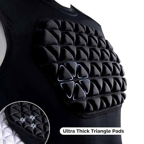 Adult Baseball Chest Rib Protector Padded Compression Shirt - color: Grey/White, size: Large