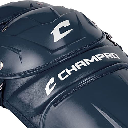 Champro Optimus MVP Double Knee Leg Guard - color: Navy, size: 14.5"