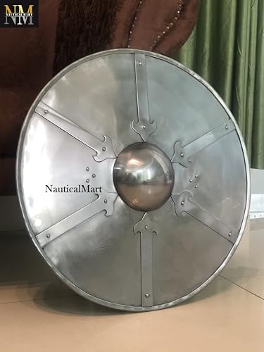 NauticalMart Large Fleur Shield Buckler - size: 24 Inches
