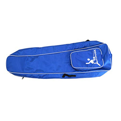 LEONARK Fencing Draw-bar Wheel Bag for Epee Saber and Foil - Hema Sword Bag Trolley Case for Fencing Suit and Mask - color: Blue A
