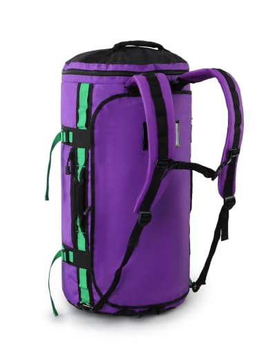 MIER Large Duffle Bag Backpack for Travel Camping Gym Sports, 45L/60L/90L - color: Purple, size: 45L