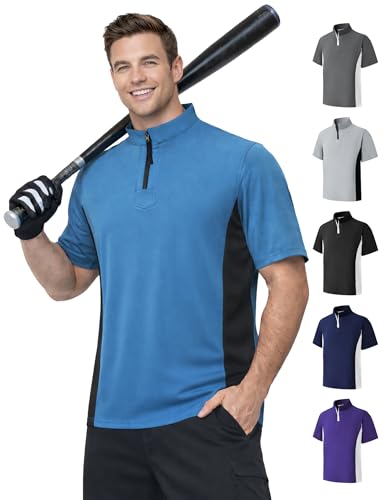 Men’s Cage Jacket Baseball Windbreaker Lightweight Batting Practice Pullover for Training Water-Resistant Jacket - color: Blue, size: Small