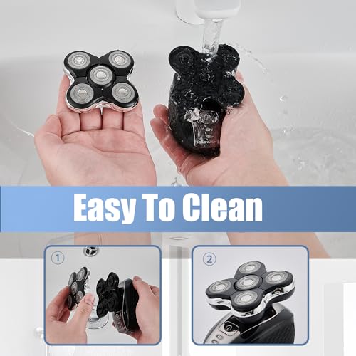 Balder Pro Shaver Peplacement Heads for Remington Balder Pro Head Shaver Model XR7000/XR1500/XR1501 Electric Shaving for Bald Men,3 Pack - color: Heads/3pcs