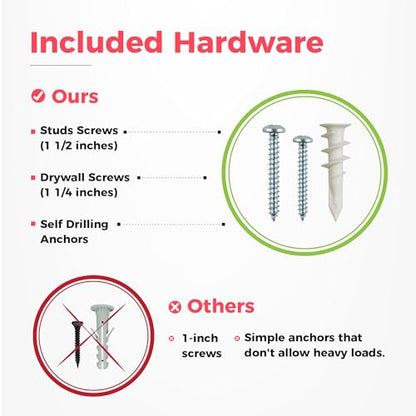 TIDYME Garage Tool Organizer Wall Mount, 32", 2 Racks 4 Hooks, 200 lbs - size: 32" with 2 Racks & 4 Hooks