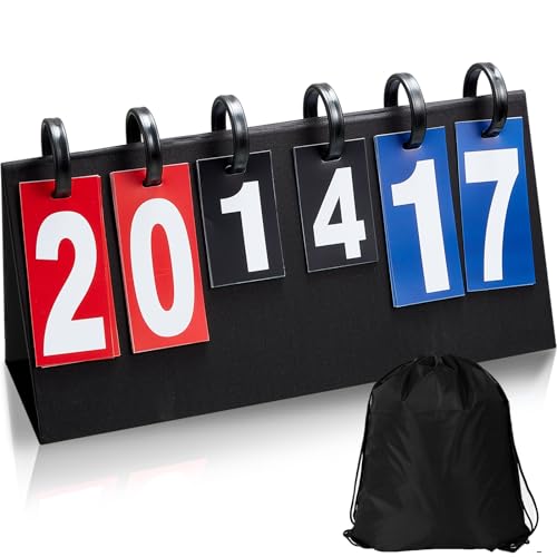 Yeaqee 1 Pcs Flip Score Keeper with Bag, Sports